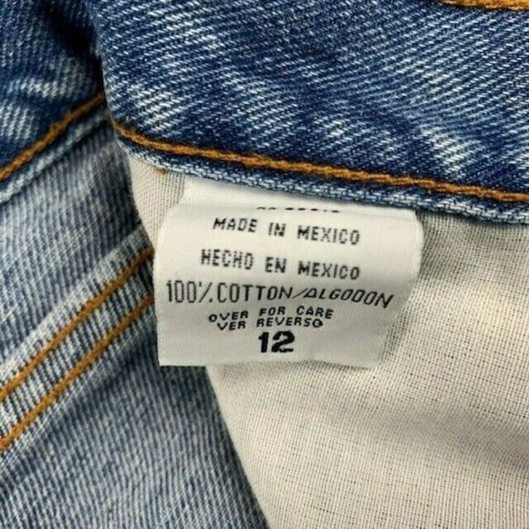 Members Mark Womens Jeans Size 12 Medium Wash Straight Leg - Picture 4 of 4